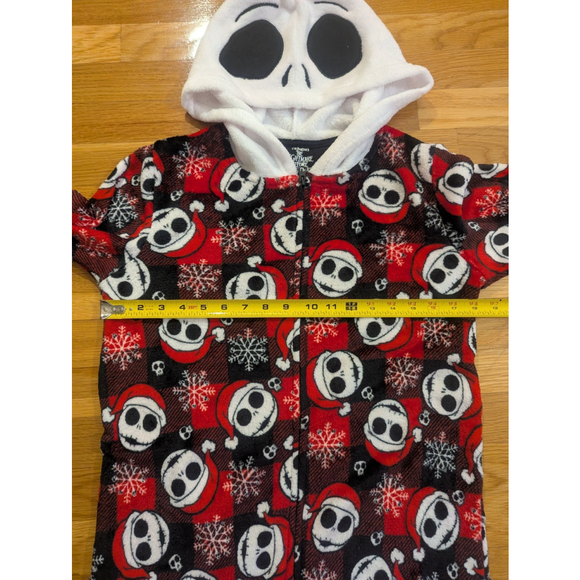Nightmare Before Christmas Pajama Onesie Unionsuit Small Red Black - Picture 6 of 10
